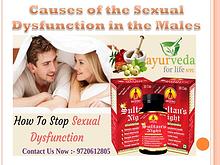 Causes of the Sexual Dysfunction in the Males