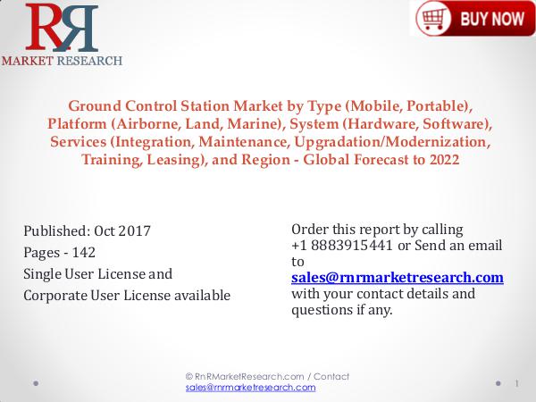 Ground Control Station Industry 2017-2022 Growth, Trends and Demands Ground Control Station Market