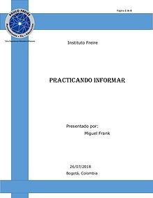 Practicando Informar