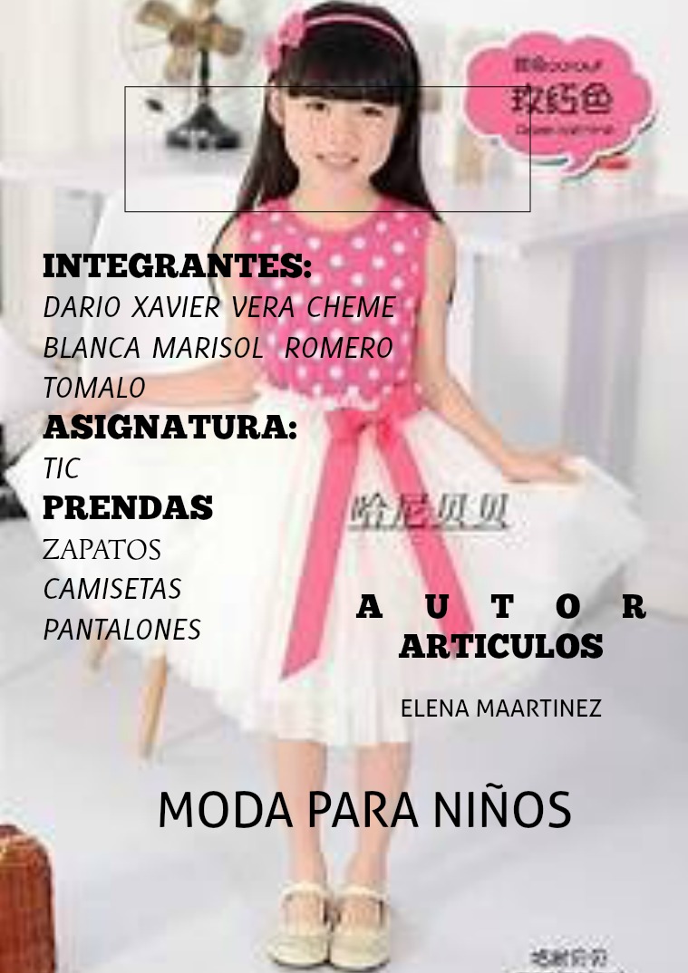 MODA PARA NIÑOS 25 JULIO