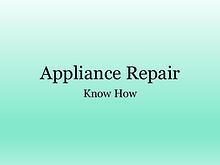 Appliance A to Z