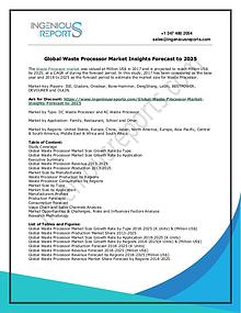 Global Waste Processor Market Overview, Size & Forecast 2025