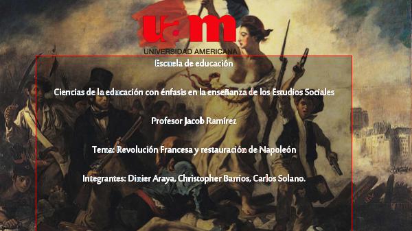 Revolución Francesa Revolucion prsenta