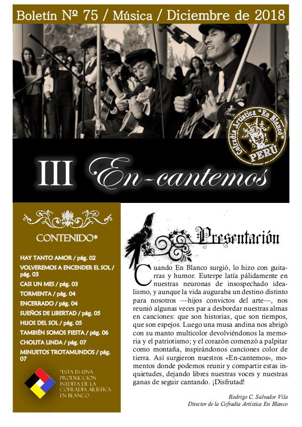 EN-CANTEMOS 75Presentación