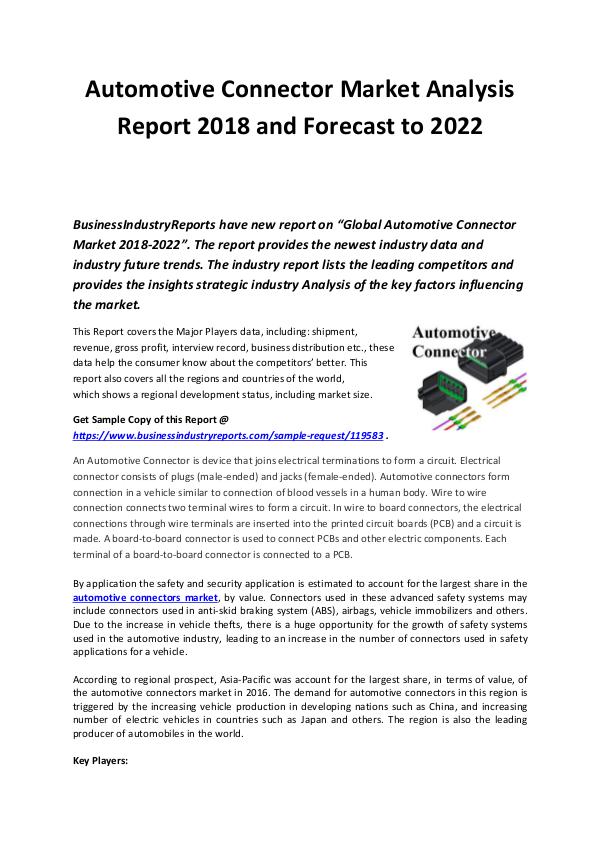 Automotive Connector Market