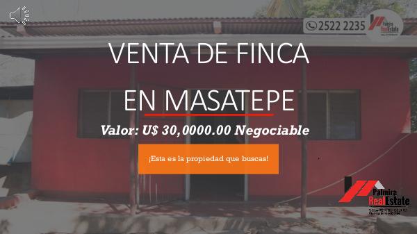 VENTA DE FINCA CON CASA EN MASATEPE finca masatepe