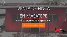 VENTA DE FINCA CON CASA EN MASATEPE