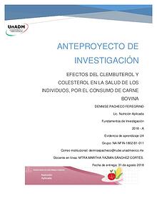 EFECTOS DEL CLEMBUTEROL Y COLESTEROL EN LA SALUD DE LOS INDIVIDUOS, P