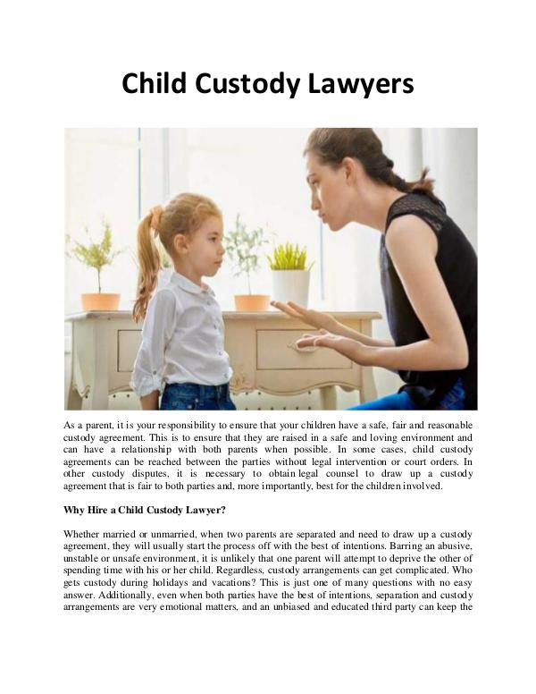 Child Custody Lawyers