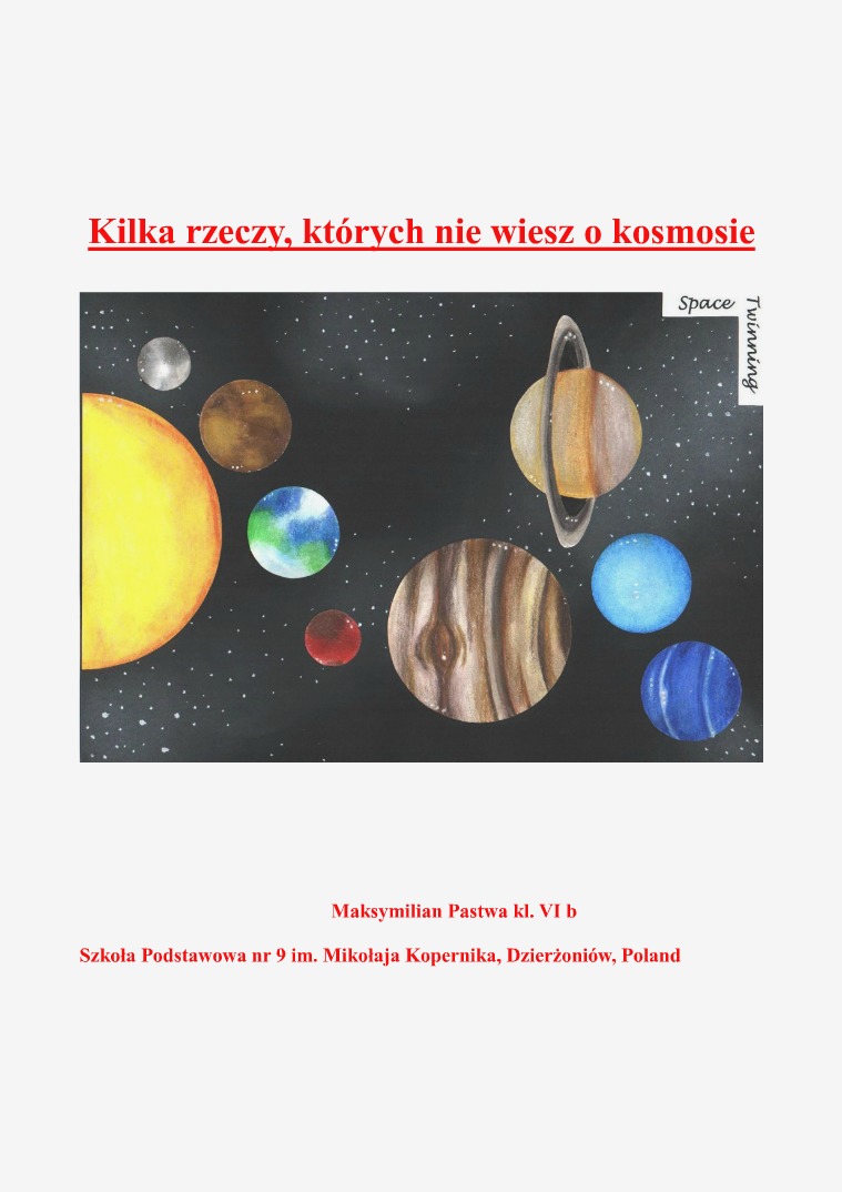 Czego nie wiesz o kosmosie... Czego nie wiesz o kosmosie