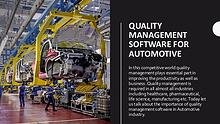 Quality Management software for Automotive Industry