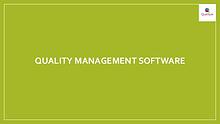 Quality Management Software