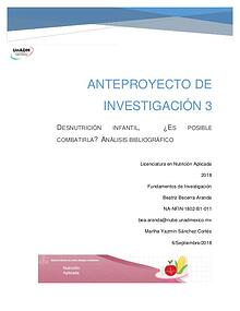 Mi primera revista. Anteproyecto de Investigación.