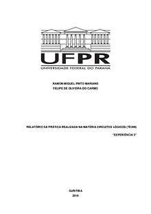 Circuitos lógicos (TE209), Curso de Engenharia Elétrica UFPR.