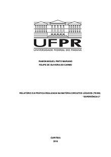 Circuitos lógicos (TE209), Curso de Engenharia Elétrica UFPR.