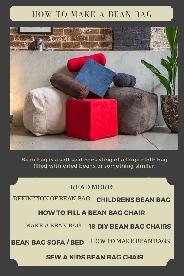 How to Make a Bean Bag HOW TO MAKE A BEAN BAG