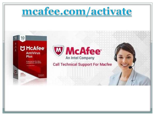 McAfee Activate - Mcafee Product Activation