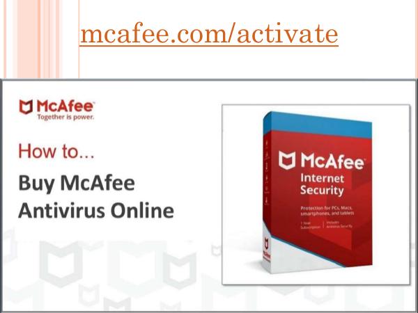 mcafee.comactivate How to Buy McAfee Antivirus Onl