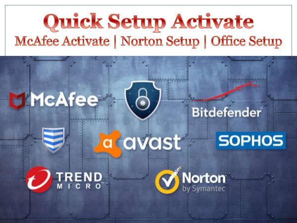 Quick Setup Activate | Mcafee | Norton | Office