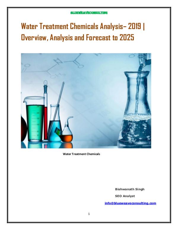 Global Water Treatment Chemicals market 2018-2025 water treatment chemicals market