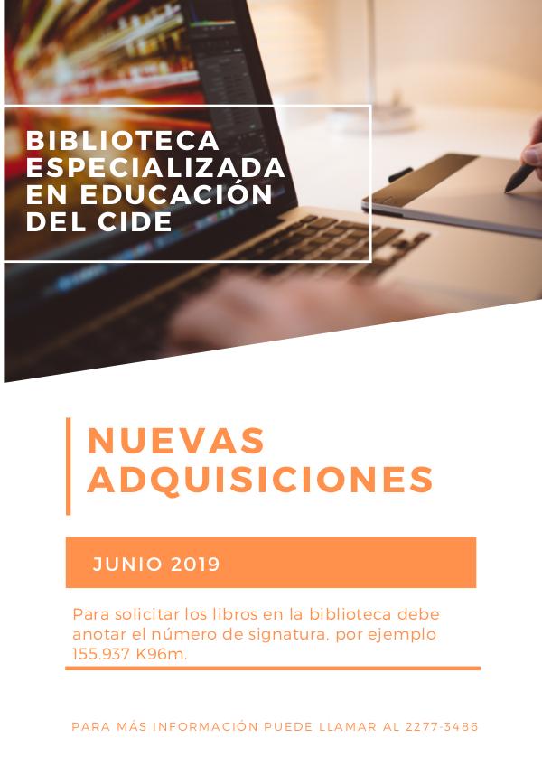 Nuevas adquisiciones - Junio 2019 Junio 2019