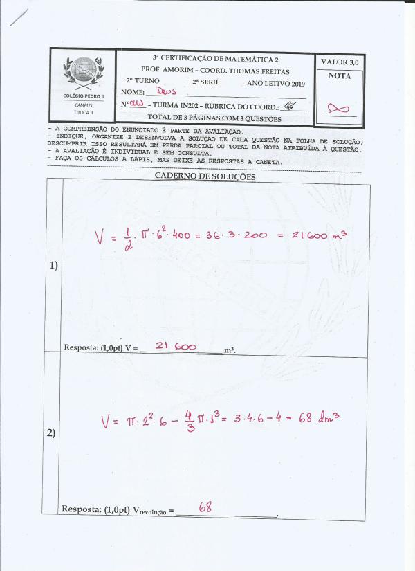 IN202 - 3aCert2019 - GABARITO 3a Cert2019 - IN202 - MAT2 - GABARITO