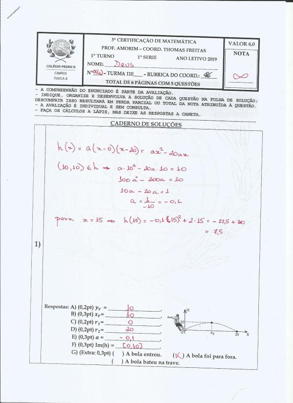 3a Cert2019 - 110X - MAT - GABARITO