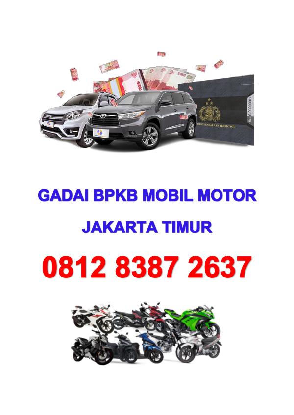 Gadai bpkb mobil motor jakarta timur