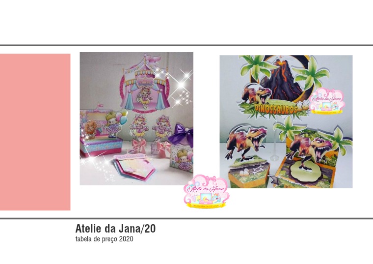 Atelie da Jana - mimos personalizados -2019 Atelie da Jana - mimos - festa personalizada