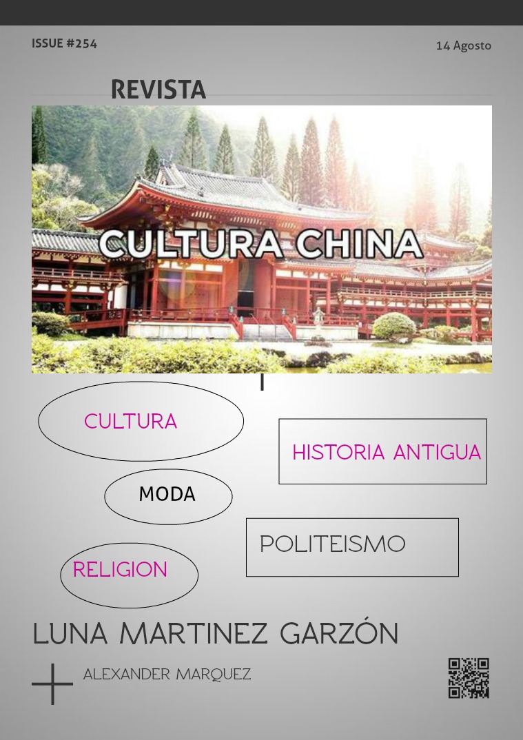 Mi primera publicacion CULTURA CHINA Y SUS CARACTERISTICAS