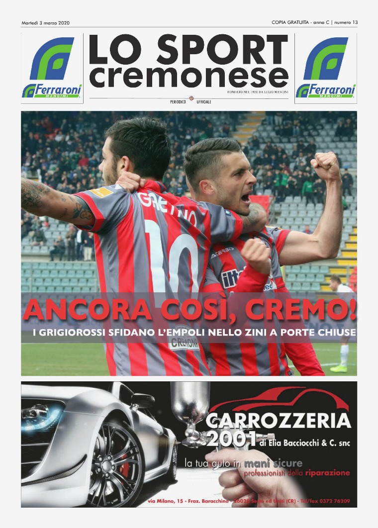 Lo Sport Cremonese 13 LO SPORT CREMONESE