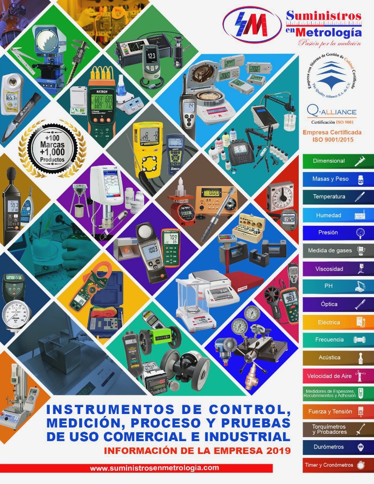 Catalogo Suministros en Metrologia 2019 catalogo SM