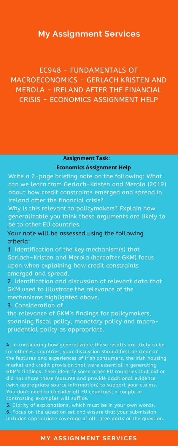 EC948 - Fundamentals of Macroeconomics