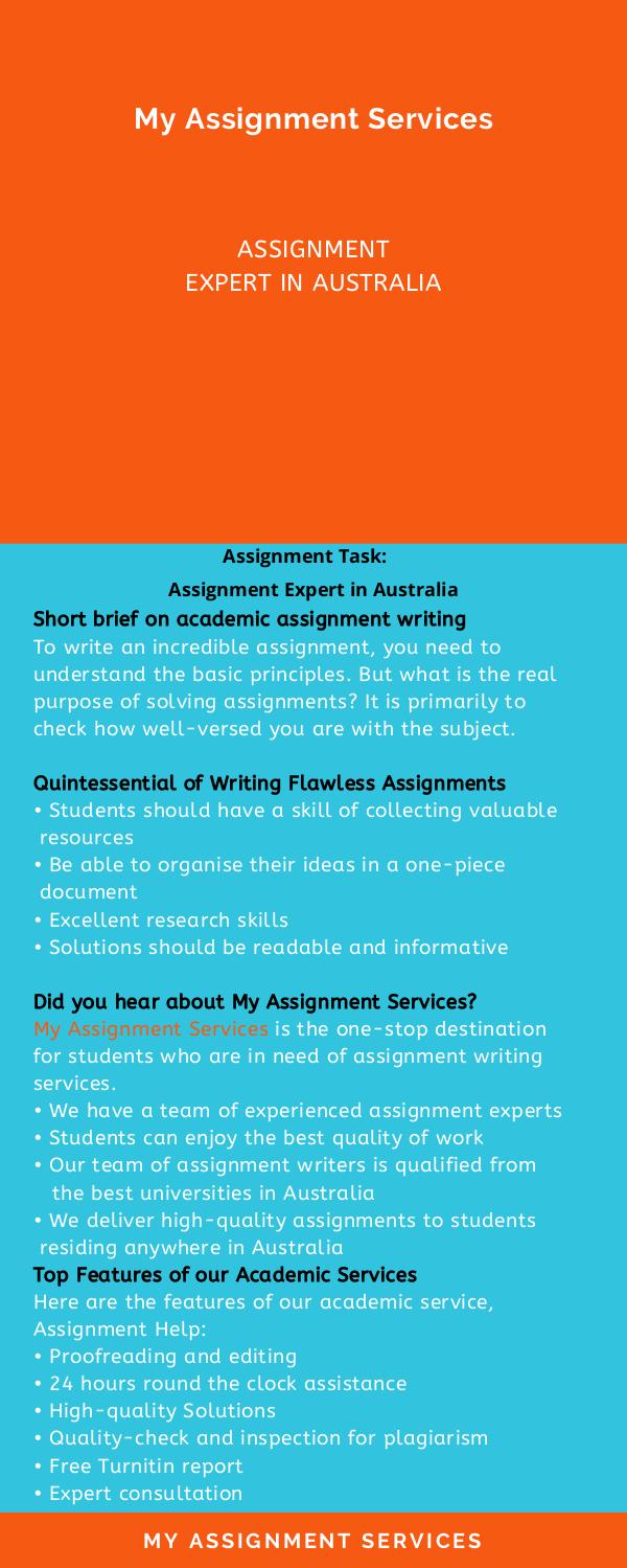 Assignment Expert in Australia