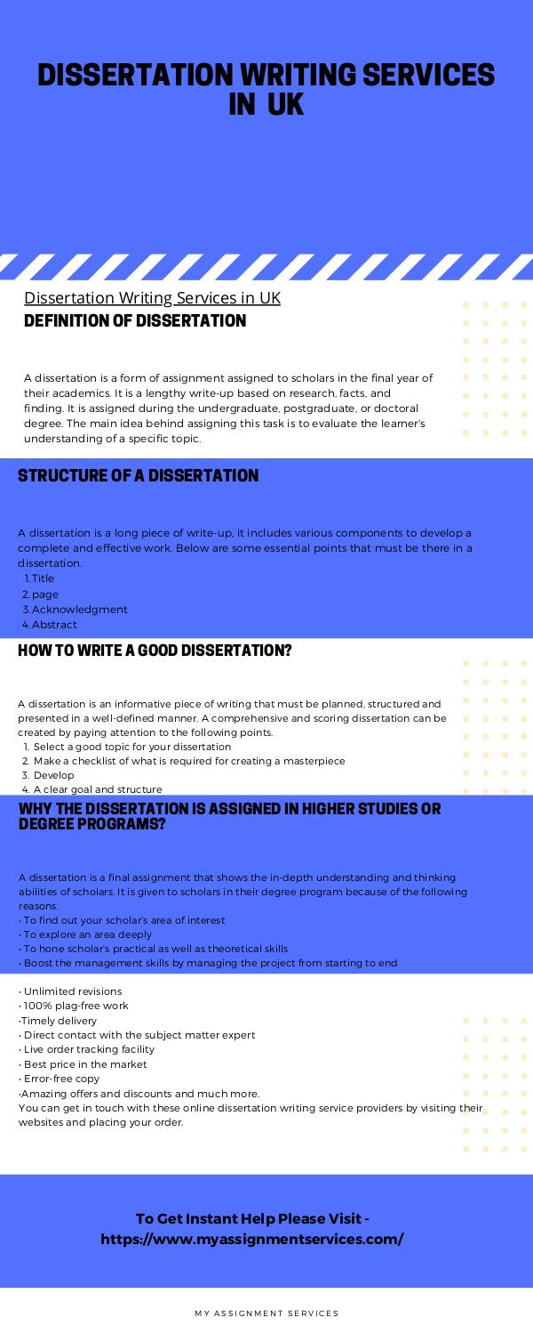 Dissertation Writing Services in UK