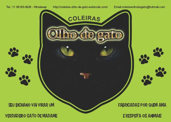 Coleiras Olho de Gato Catálogo virtual - 30 páginas