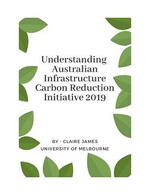 Understanding Australian Infrastructure Carbon Reduction Initiative 2