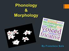 Phonology and Morphology