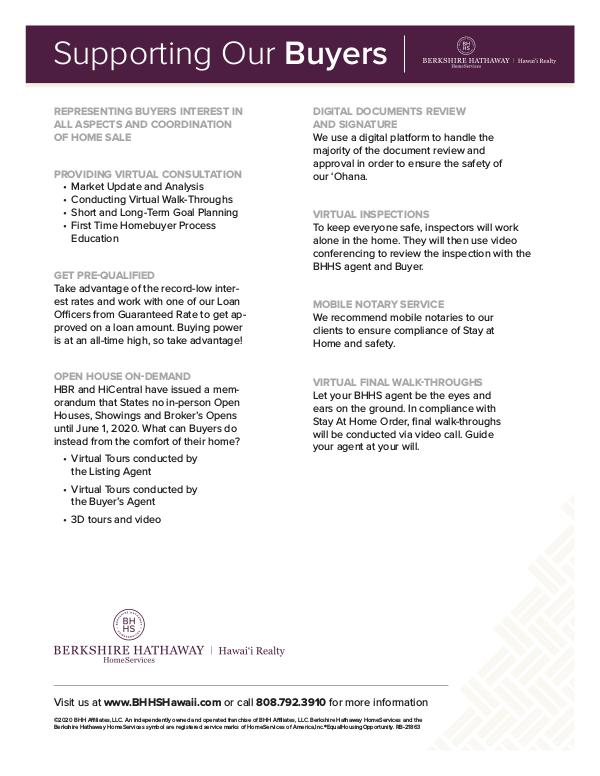 Supporting Our Ohana Virtual Program for Buyers