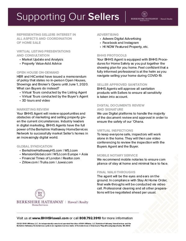 Supporting Our Ohana Virtual Program for Sellers