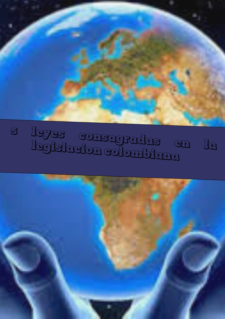 5 leyes consagradas en la legislación colombiana 1