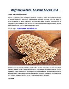 Organic Natural Sesame Seeds USA