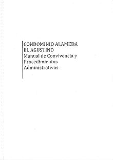 REGLAMENTO INTERNO - CONDOMINIO ALAMEDA EL AGUSTINO