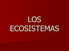 Ecosistemas