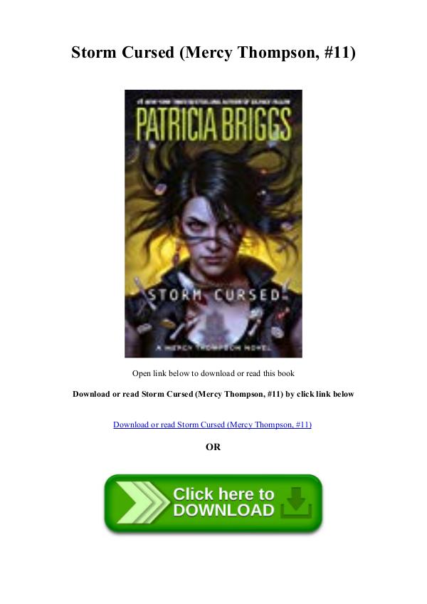 BEST PDF DOWNLOAD Storm Cursed (Mercy Thompson  #11)
