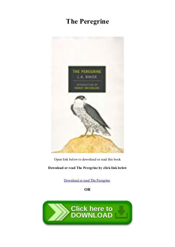 DOWNLOAD [PDF] DOWNLOAD The Peregrine