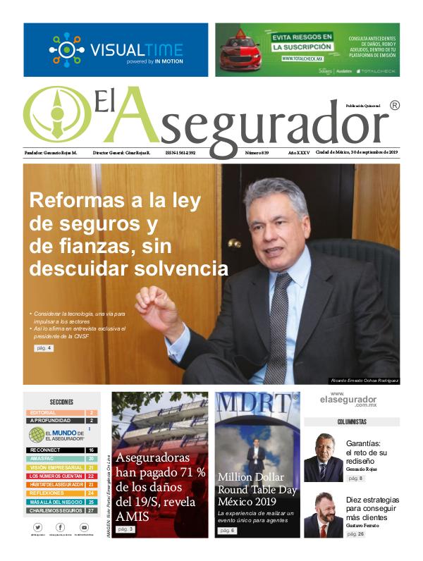 El Asegurador Septiembre 30, 2019.