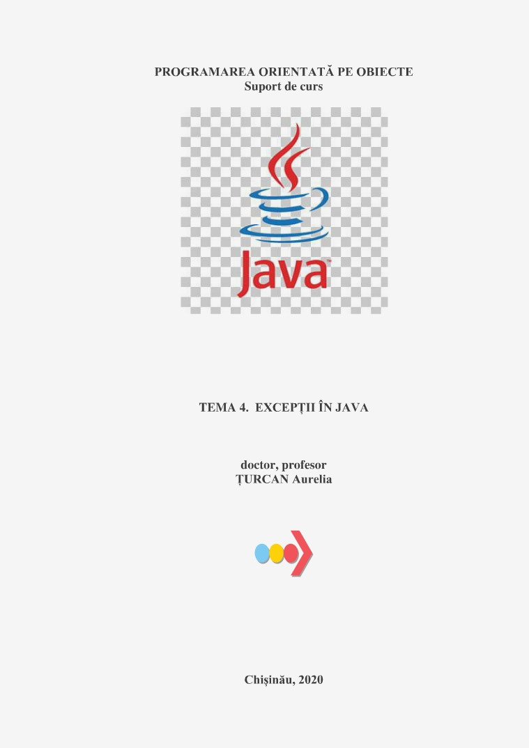 TEMA 4. POO EXCEPTII JAVA. TRATAREA EXCEPTIILOR