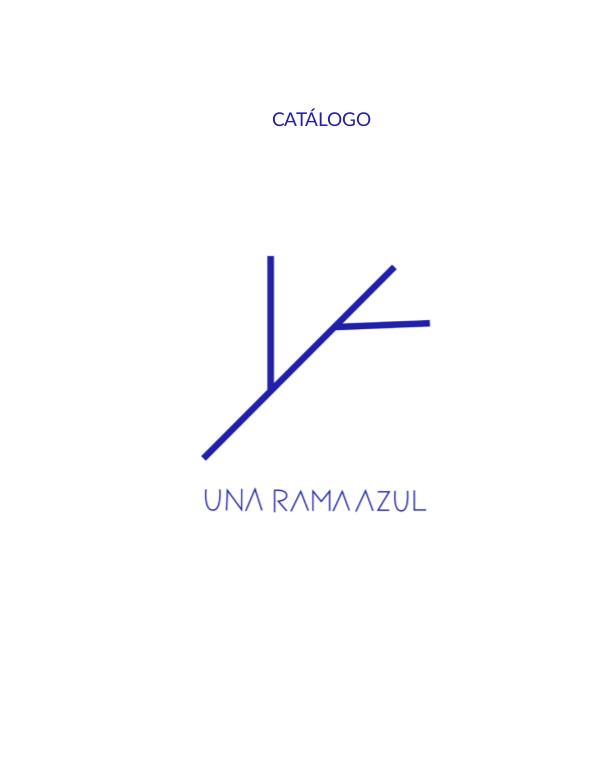 Catálogo Una rama azul Catálogo una rama azul