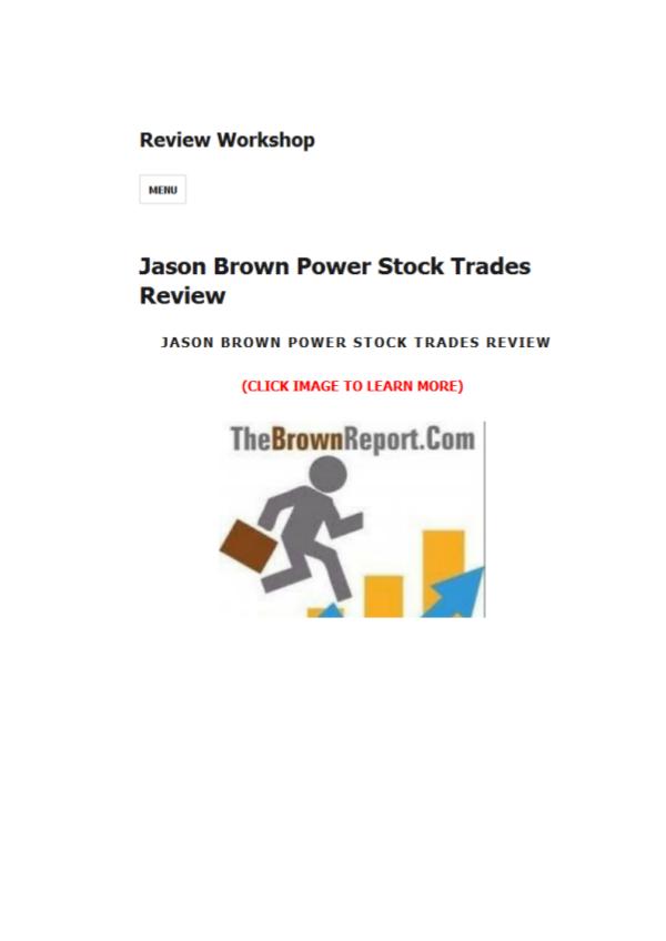 Powertrade University Review Jason Brown Power Stock Trades Review